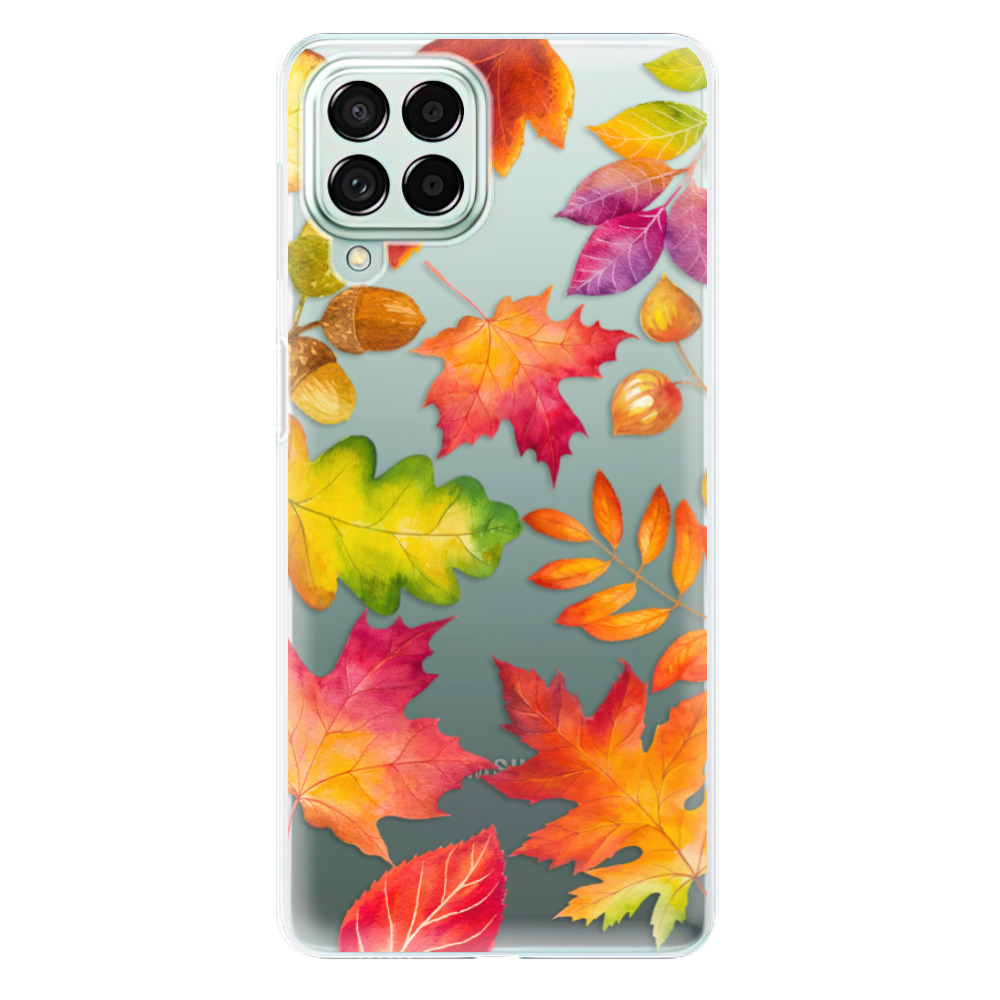 Silikonové odolné pouzdro iSaprio - Autumn Leaves 01 na mobil Samsung Galaxy M53 5G (Silikonový odolný kryt, obal, pouzdro iSaprio - Autumn Leaves 01 na mobilní telefon Samsung Galaxy M53 5G)