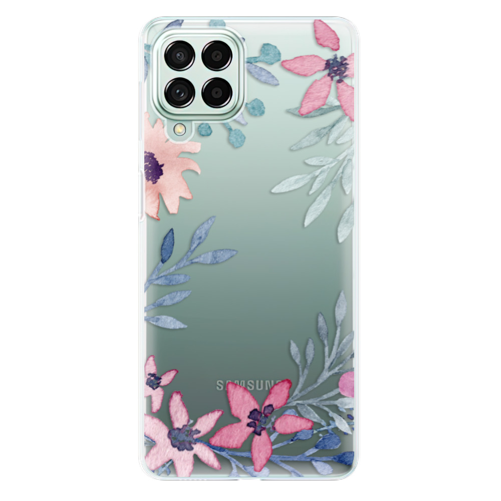 Silikonové odolné pouzdro iSaprio - Leaves and Flowers na mobil Samsung Galaxy M53 5G (Silikonový odolný kryt, obal, pouzdro iSaprio - Leaves and Flowers na mobilní telefon Samsung Galaxy M53 5G)