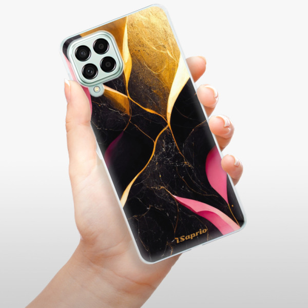 Odolné silikonové pouzdro iSaprio - Gold Pink Marble - Samsung Galaxy M53 5G