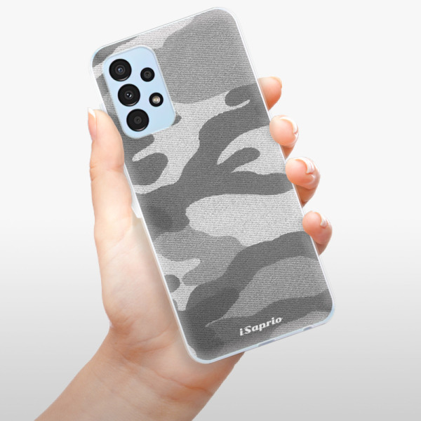 Odolné silikonové pouzdro iSaprio - Gray Camuflage 02 - Samsung Galaxy A13