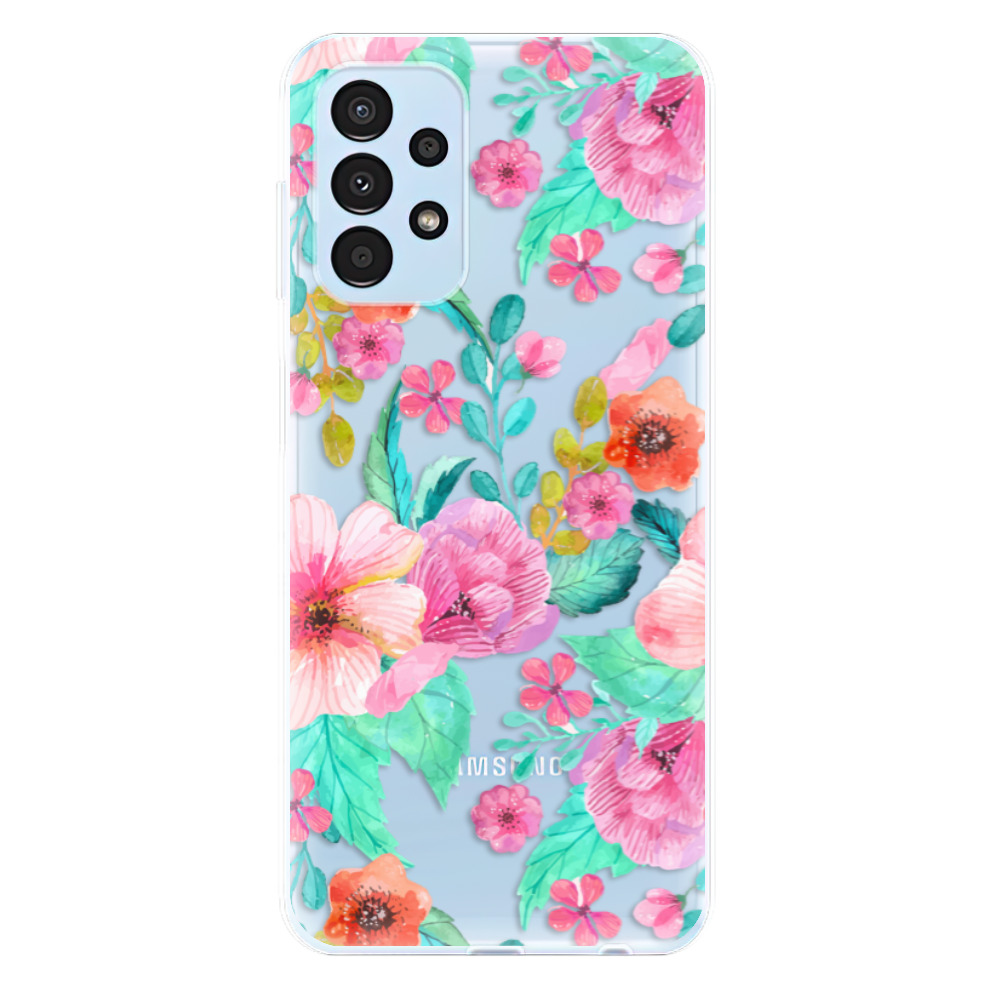 Odolné silikonové pouzdro iSaprio - Flower Pattern 01 - Samsung Galaxy A13
