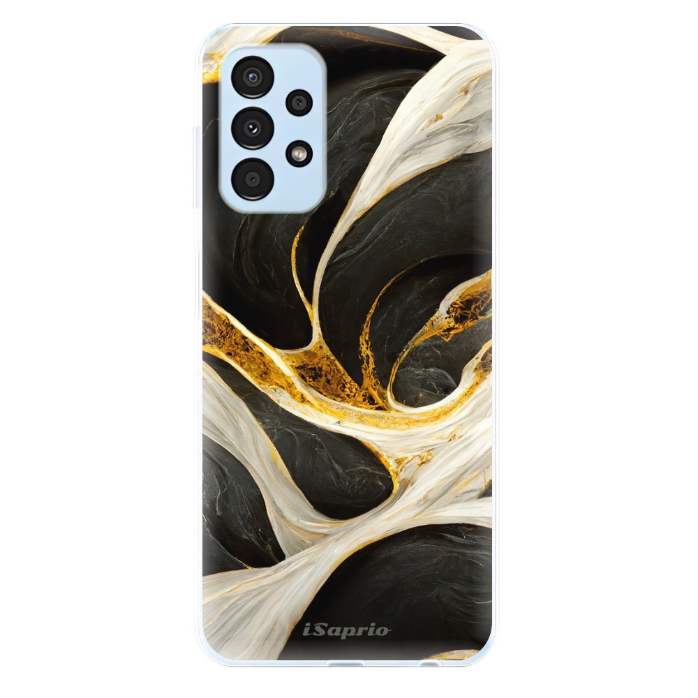 Odolné silikonové pouzdro iSaprio - Black and Gold - Samsung Galaxy A13