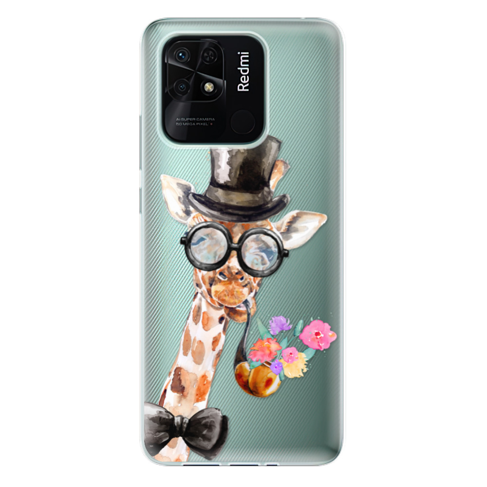 Odolné silikonové pouzdro iSaprio - Sir Giraffe - Xiaomi Redmi 10C