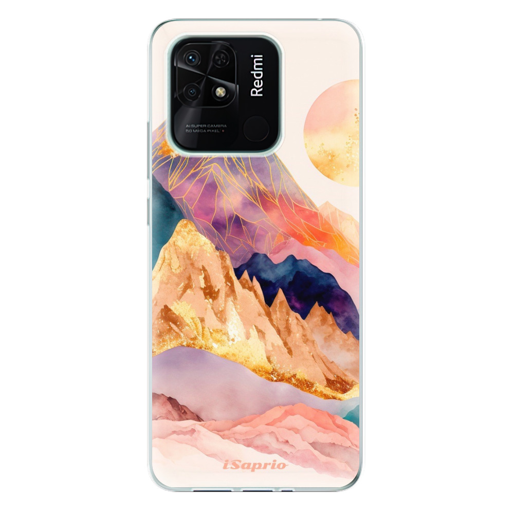 Odolné silikonové pouzdro iSaprio - Abstract Mountains - Xiaomi Redmi 10C