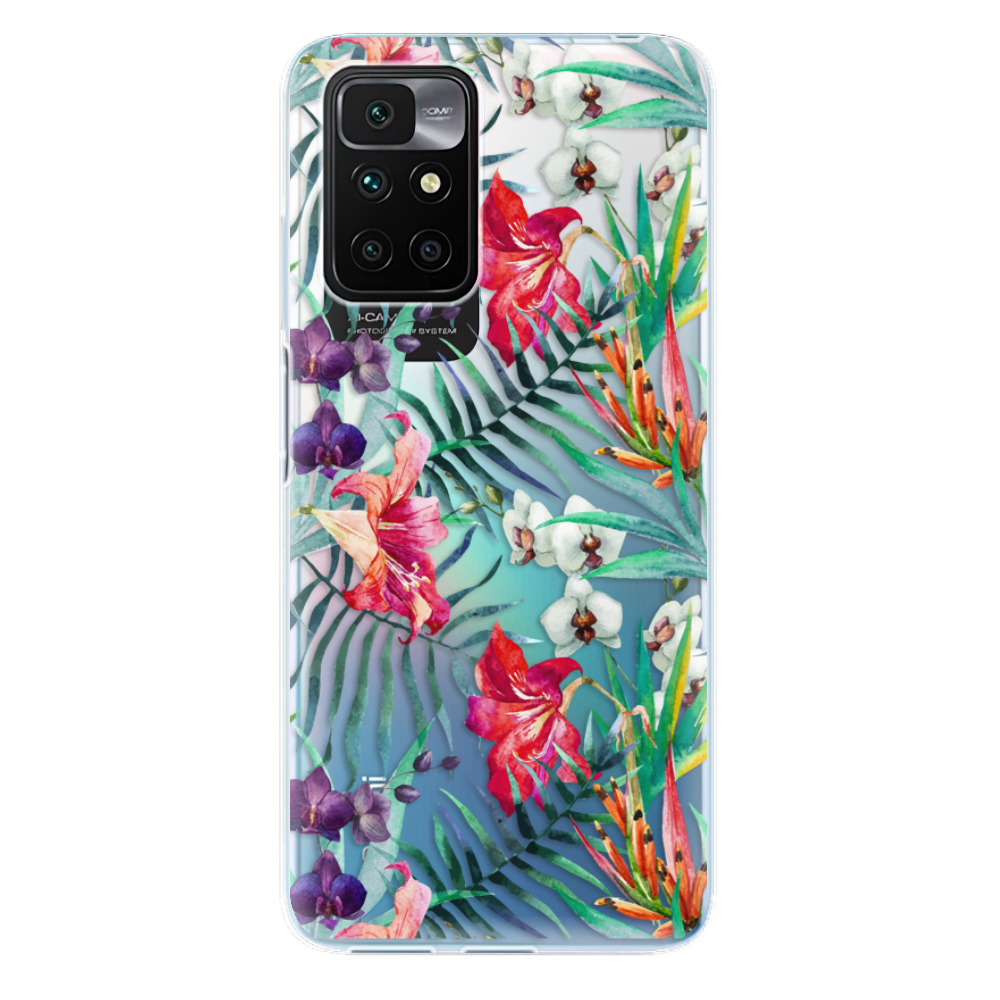 Odolné silikonové pouzdro iSaprio - Flower Pattern 03 - Xiaomi Redmi 10