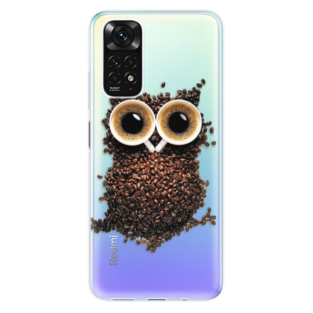 Odolné silikonové pouzdro iSaprio - Owl And Coffee - Xiaomi Redmi Note 11 / Note 11S