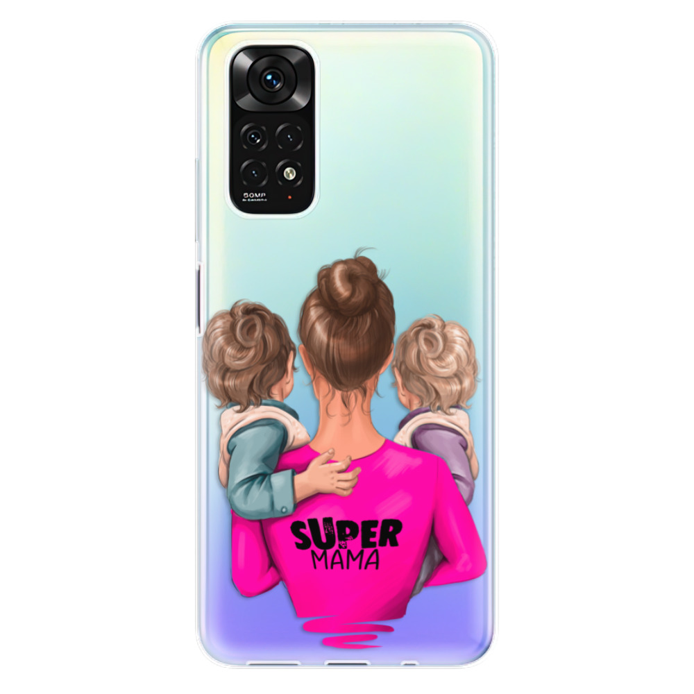 Odolné silikonové pouzdro iSaprio - Super Mama - Two Boys - Xiaomi Redmi Note 11 / Note 11S