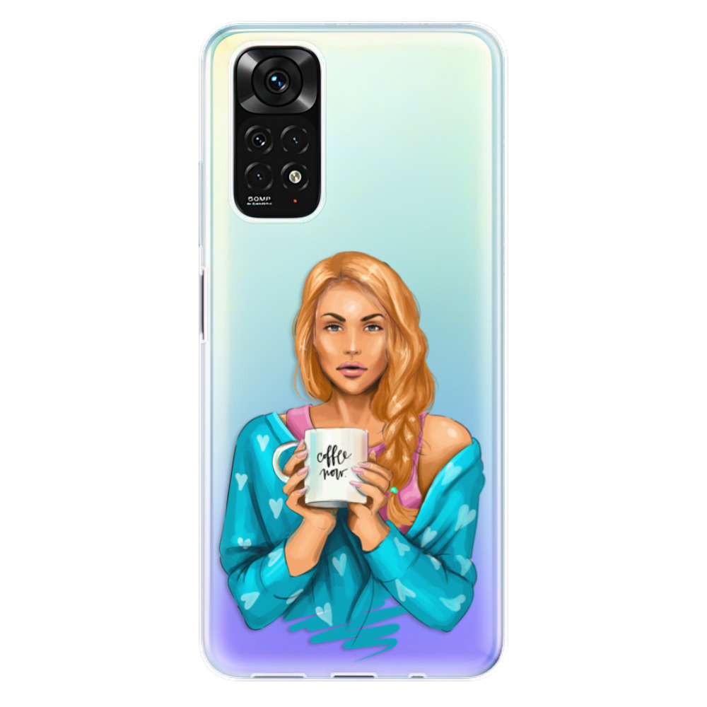 Odolné silikonové pouzdro iSaprio - Coffe Now - Redhead - Xiaomi Redmi Note 11 / Note 11S