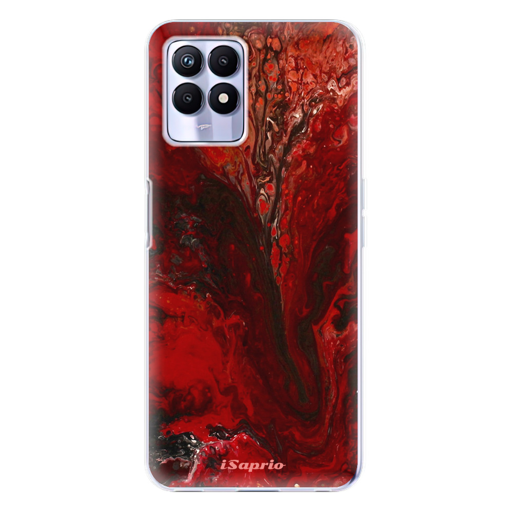 Odolné silikonové pouzdro iSaprio - RedMarble 17 - Realme 8i