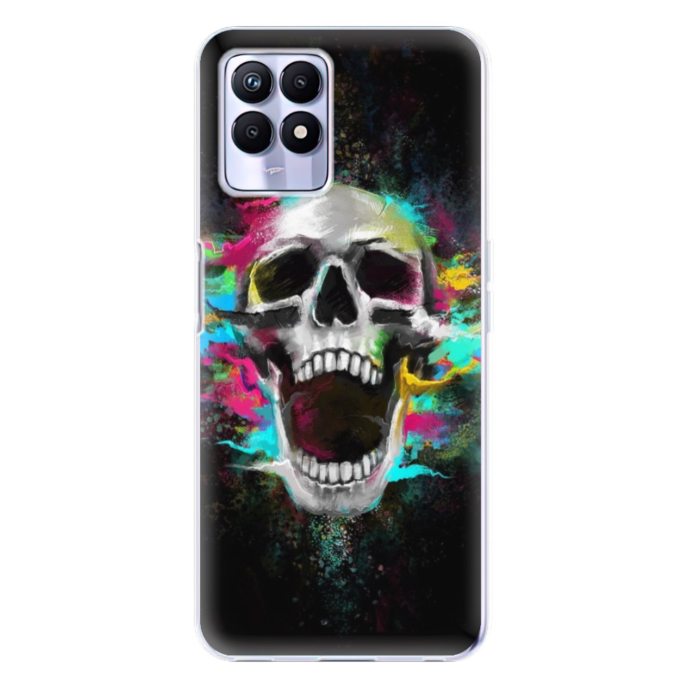 Odolné silikonové pouzdro iSaprio - Skull in Colors - Realme 8i