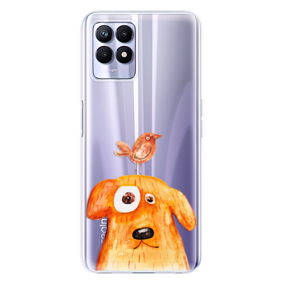 Odolné silikonové pouzdro iSaprio - Dog And Bird - Realme 8i