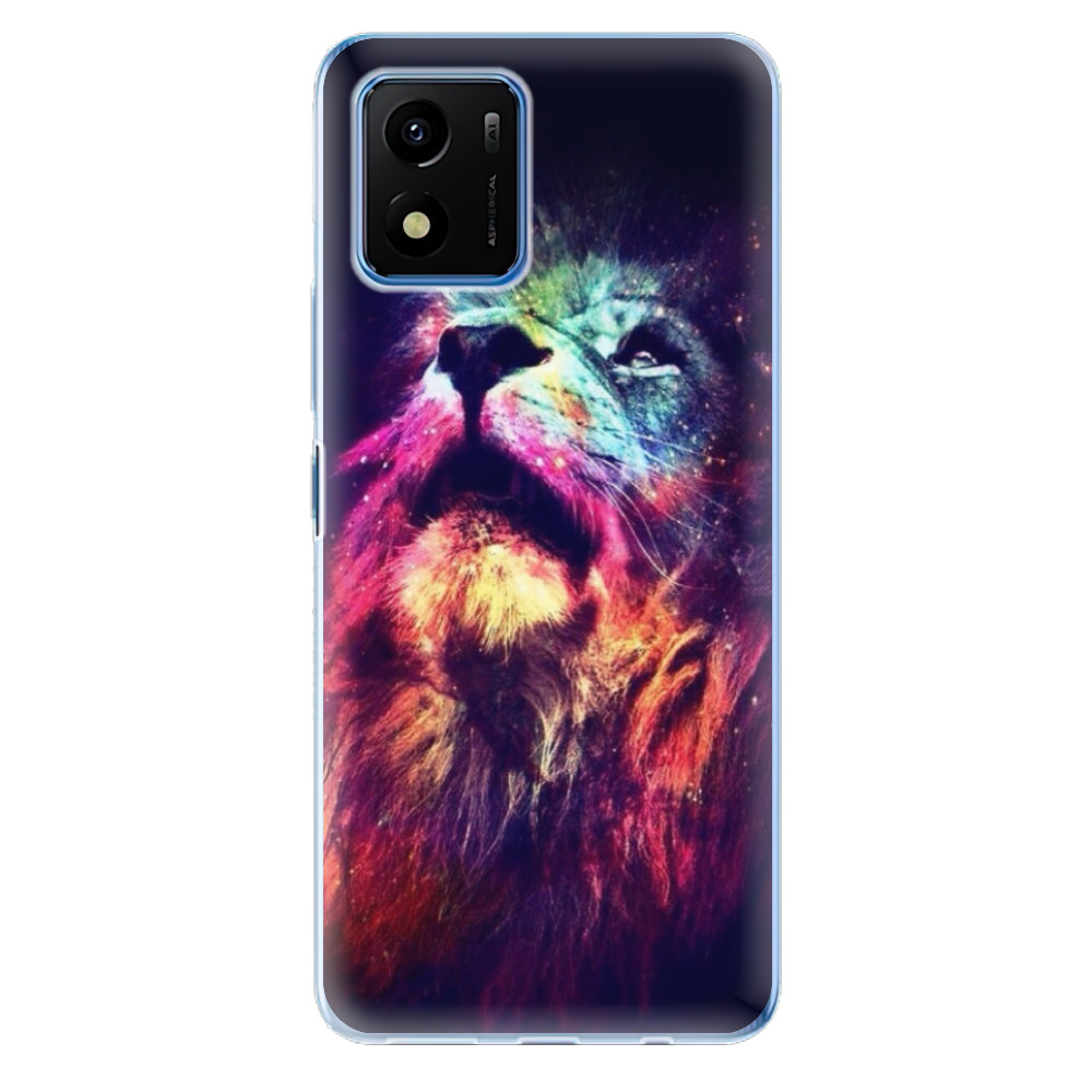 Odolné silikonové pouzdro iSaprio - Lion in Colors - Vivo Y01