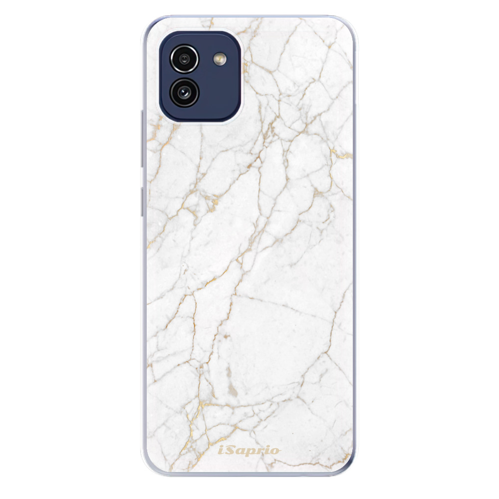 Odolné silikonové pouzdro iSaprio - GoldMarble 13 - Samsung Galaxy A03