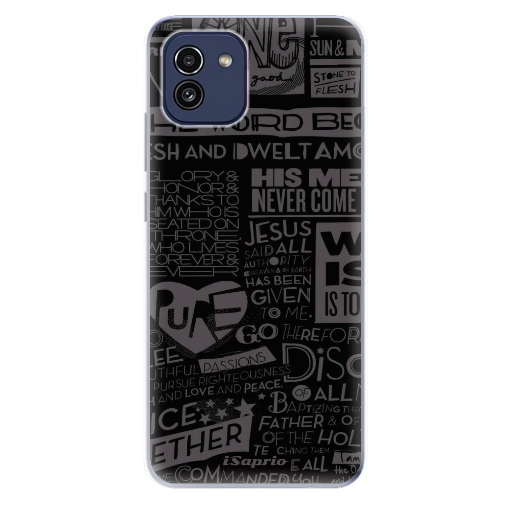 Odolné silikonové pouzdro iSaprio - Text 01 - Samsung Galaxy A03