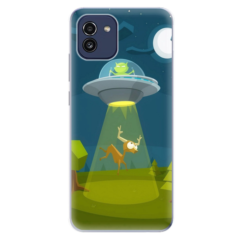 Odolné silikonové pouzdro iSaprio - Alien 01 - Samsung Galaxy A03