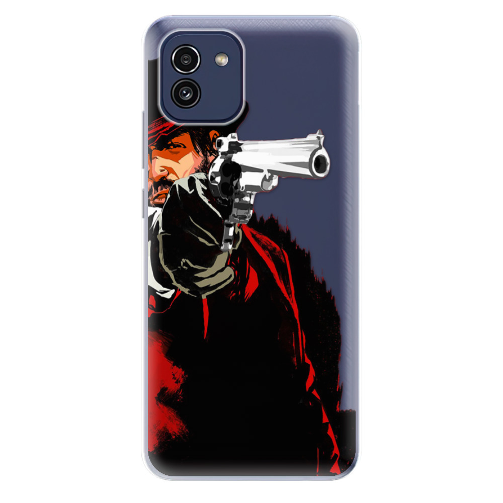 Odolné silikonové pouzdro iSaprio - Red Sheriff - Samsung Galaxy A03