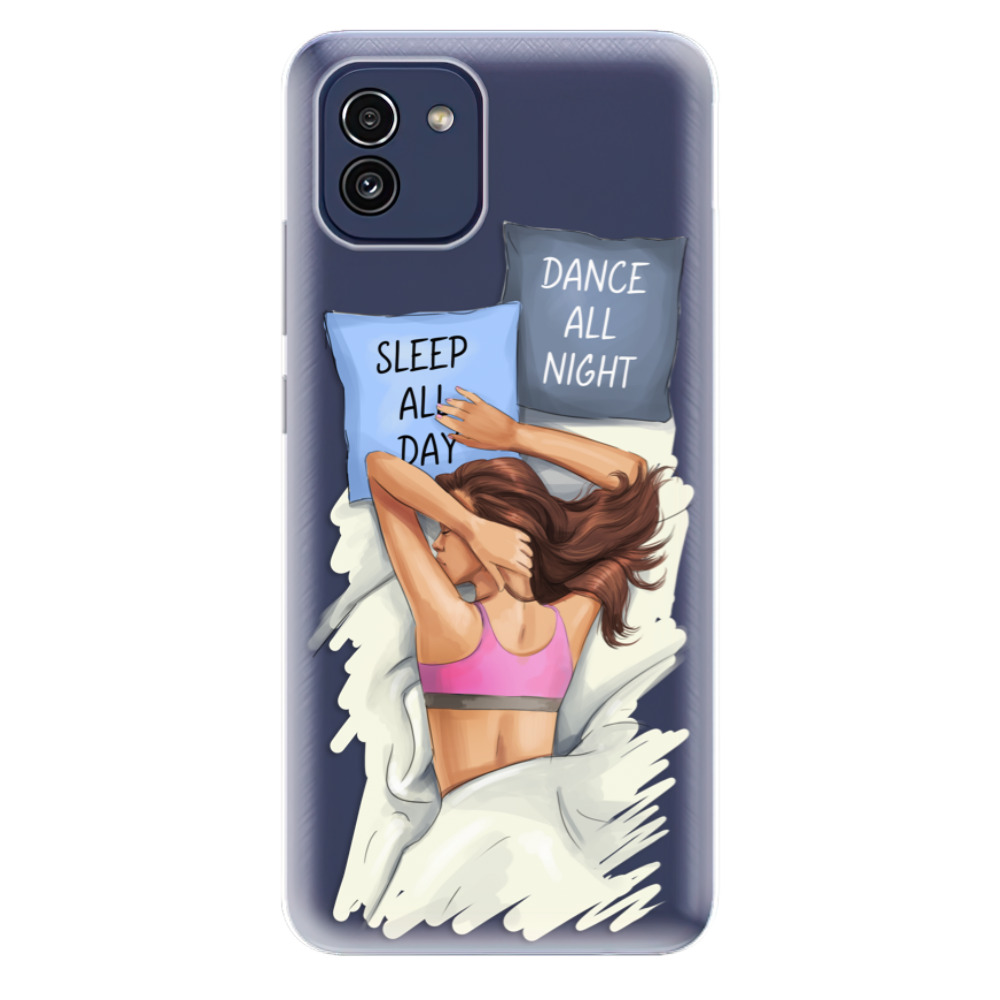 Odolné silikonové pouzdro iSaprio - Dance and Sleep - Samsung Galaxy A03