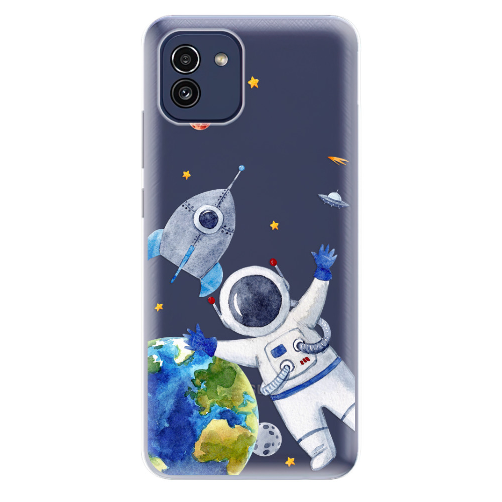 Odolné silikonové pouzdro iSaprio - Space 05 - Samsung Galaxy A03