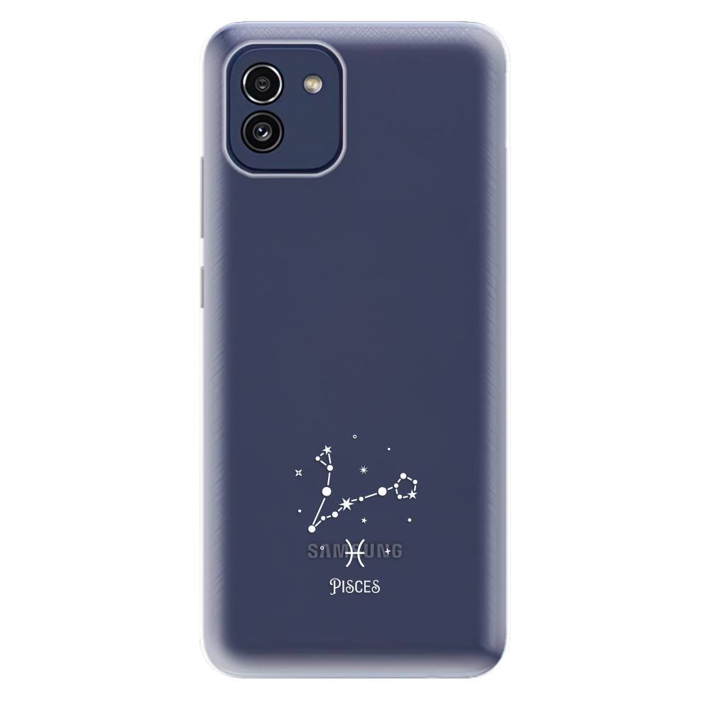 Odolné silikonové pouzdro iSaprio - čiré - Ryby - Samsung Galaxy A03