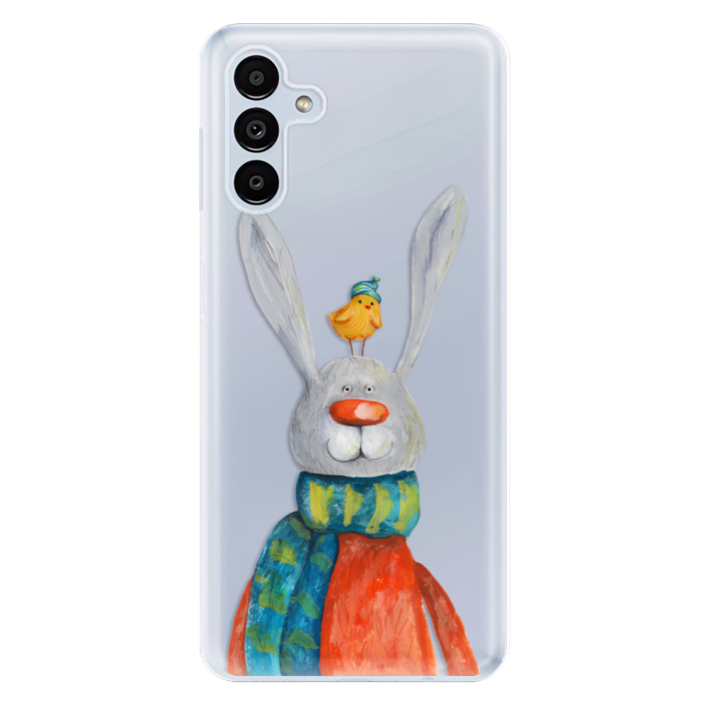 Odolné silikonové pouzdro iSaprio - Rabbit And Bird - Samsung Galaxy A13 5G