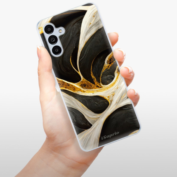 Odolné silikonové pouzdro iSaprio - Black and Gold - Samsung Galaxy A13 5G