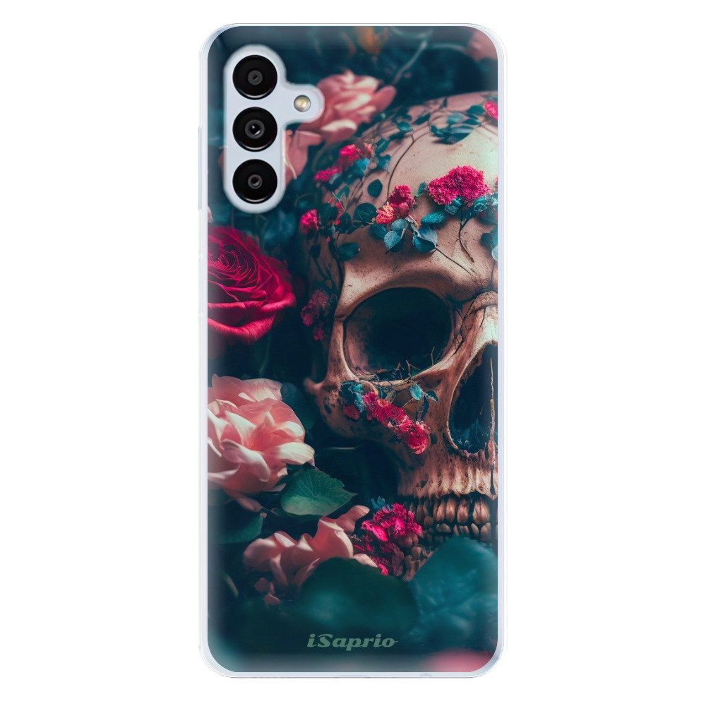 Odolné silikonové pouzdro iSaprio - Skull in Roses - Samsung Galaxy A13 5G