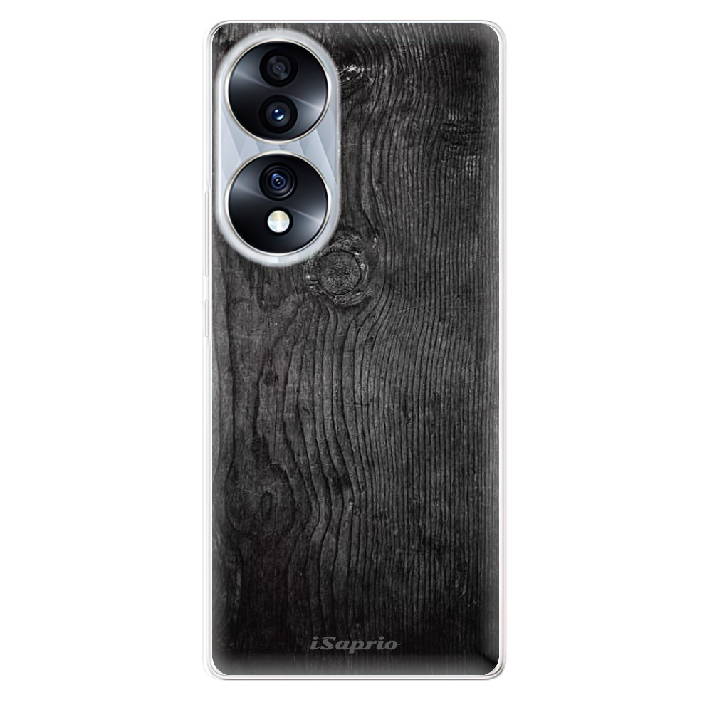 Odolné silikonové pouzdro iSaprio - Black Wood 13 - Honor 70