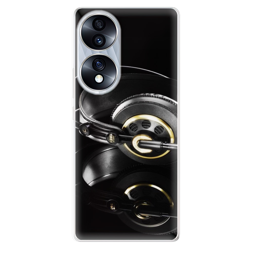 Odolné silikonové pouzdro iSaprio - Headphones 02 - Honor 70