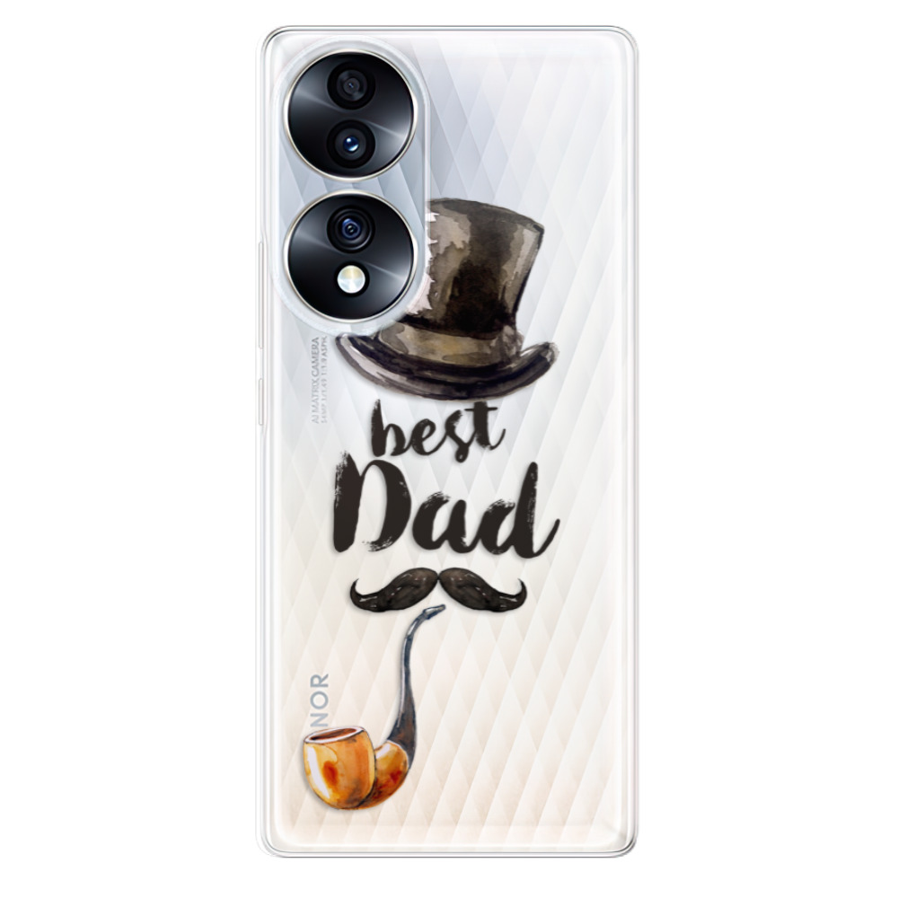 Odolné silikonové pouzdro iSaprio - Best Dad - Honor 70