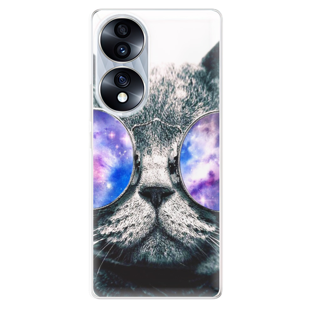 Odolné silikonové pouzdro iSaprio - Galaxy Cat - Honor 70