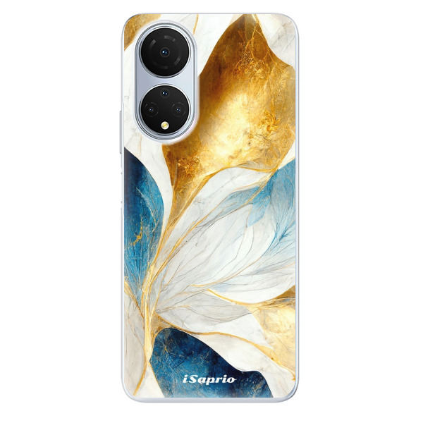 Odolné silikonové pouzdro iSaprio - Blue Leaves - Honor X7