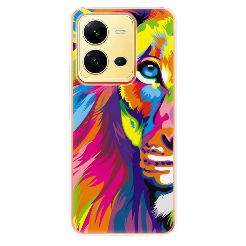 Odolné silikonové pouzdro iSaprio - Rainbow Lion - Vivo X80 Lite 5G