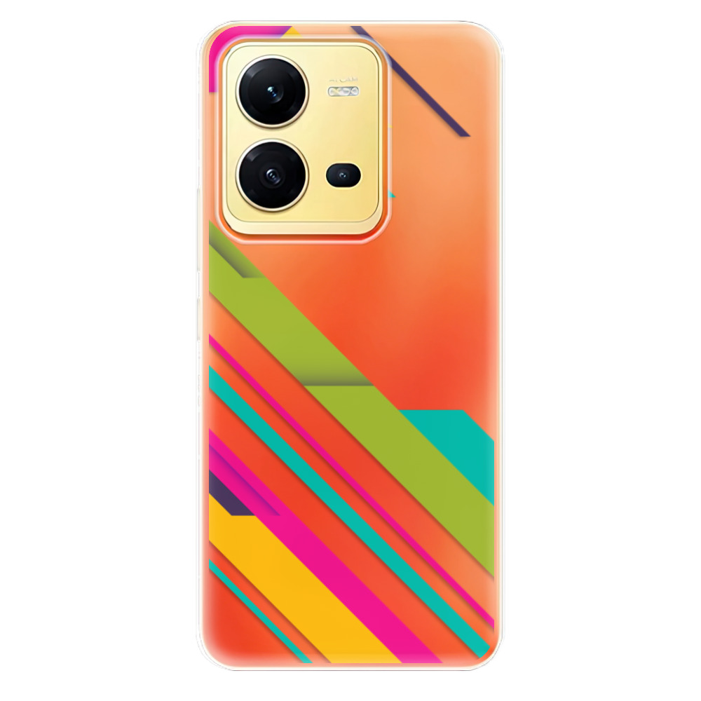 Odolné silikonové pouzdro iSaprio - Color Stripes 03 - Vivo X80 Lite 5G