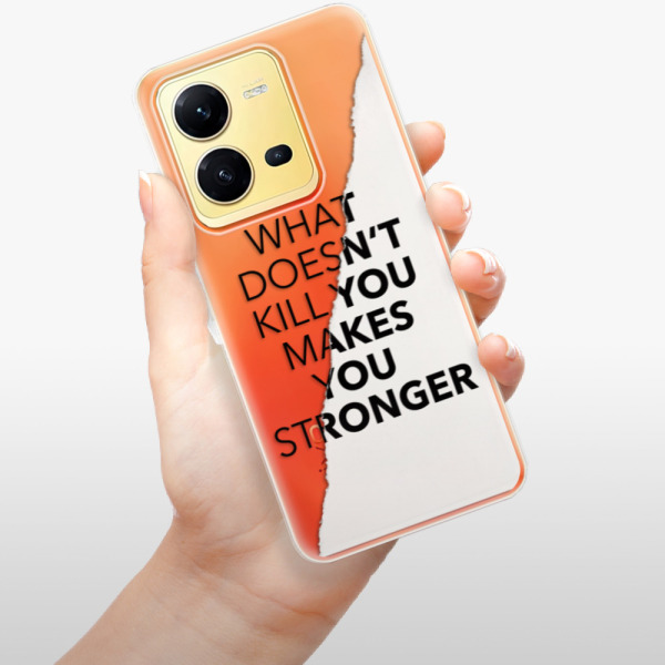 Odolné silikonové pouzdro iSaprio - Makes You Stronger - Vivo X80 Lite 5G