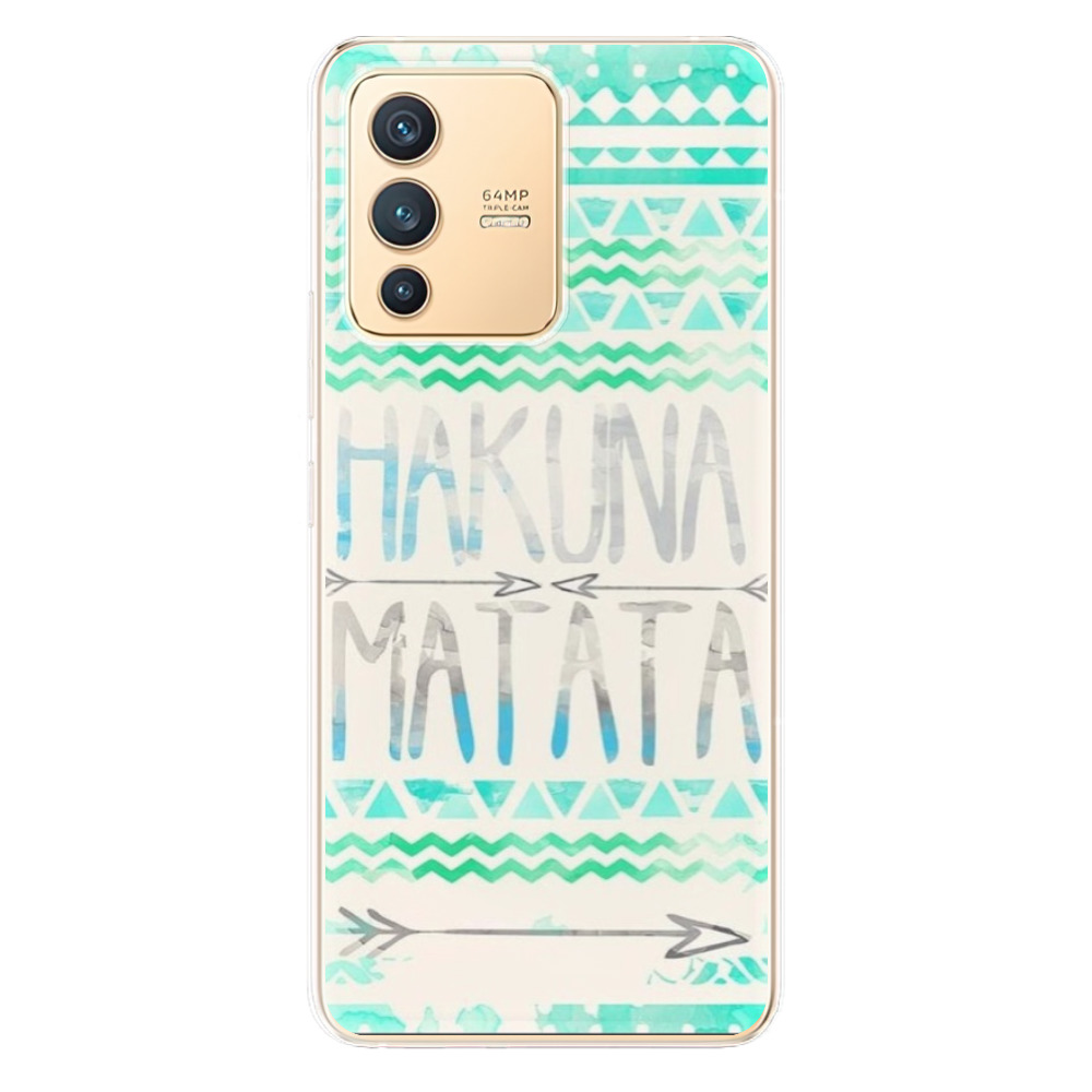 Odolné silikonové pouzdro iSaprio - Hakuna Matata Green - Vivo V23 5G