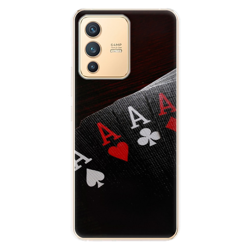 Odolné silikonové pouzdro iSaprio - Poker - Vivo V23 5G