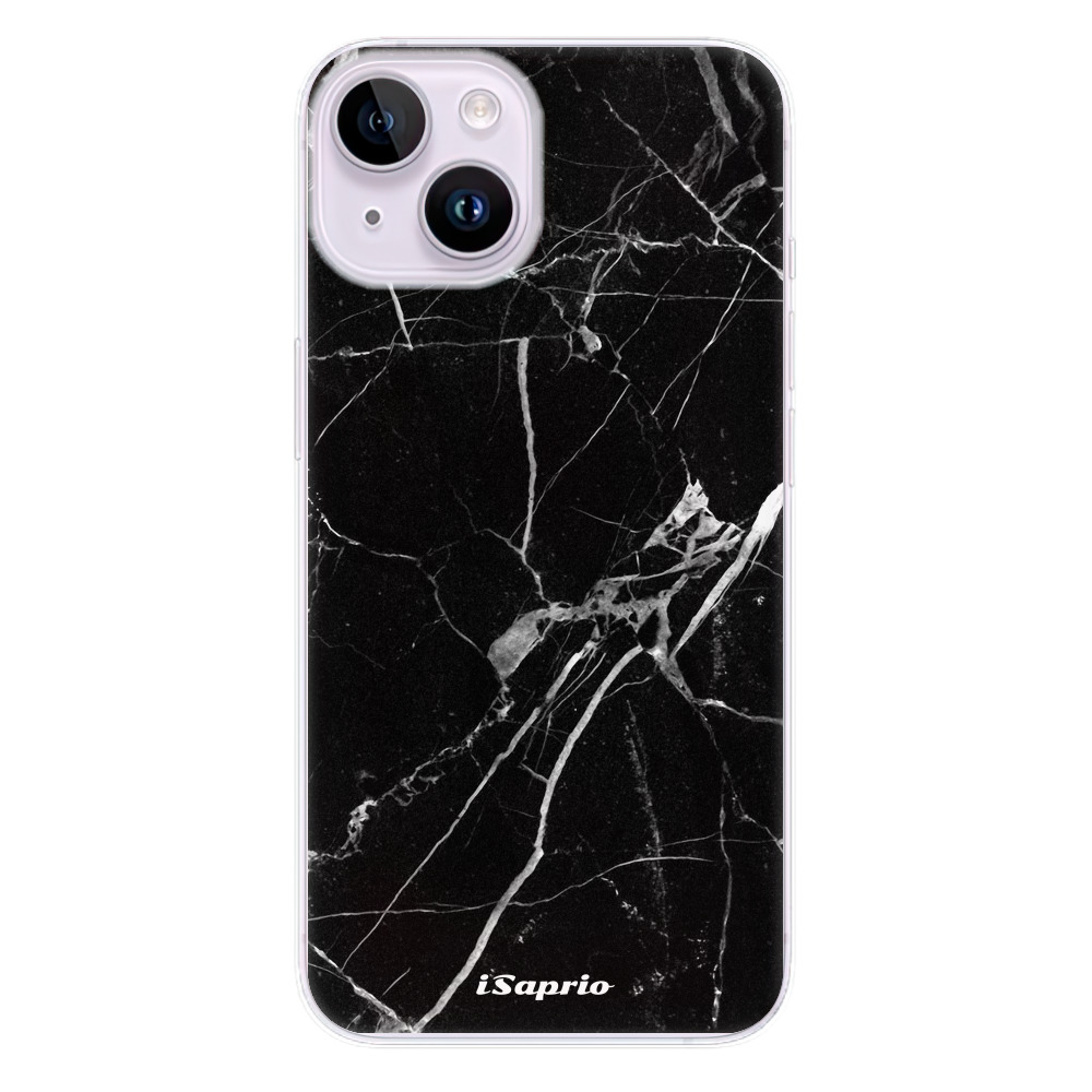 Odolné silikonové pouzdro iSaprio - Black Marble 18 - iPhone 14