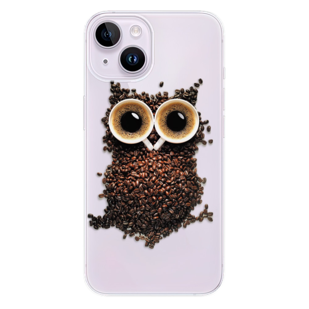Odolné silikonové pouzdro iSaprio - Owl And Coffee - iPhone 14