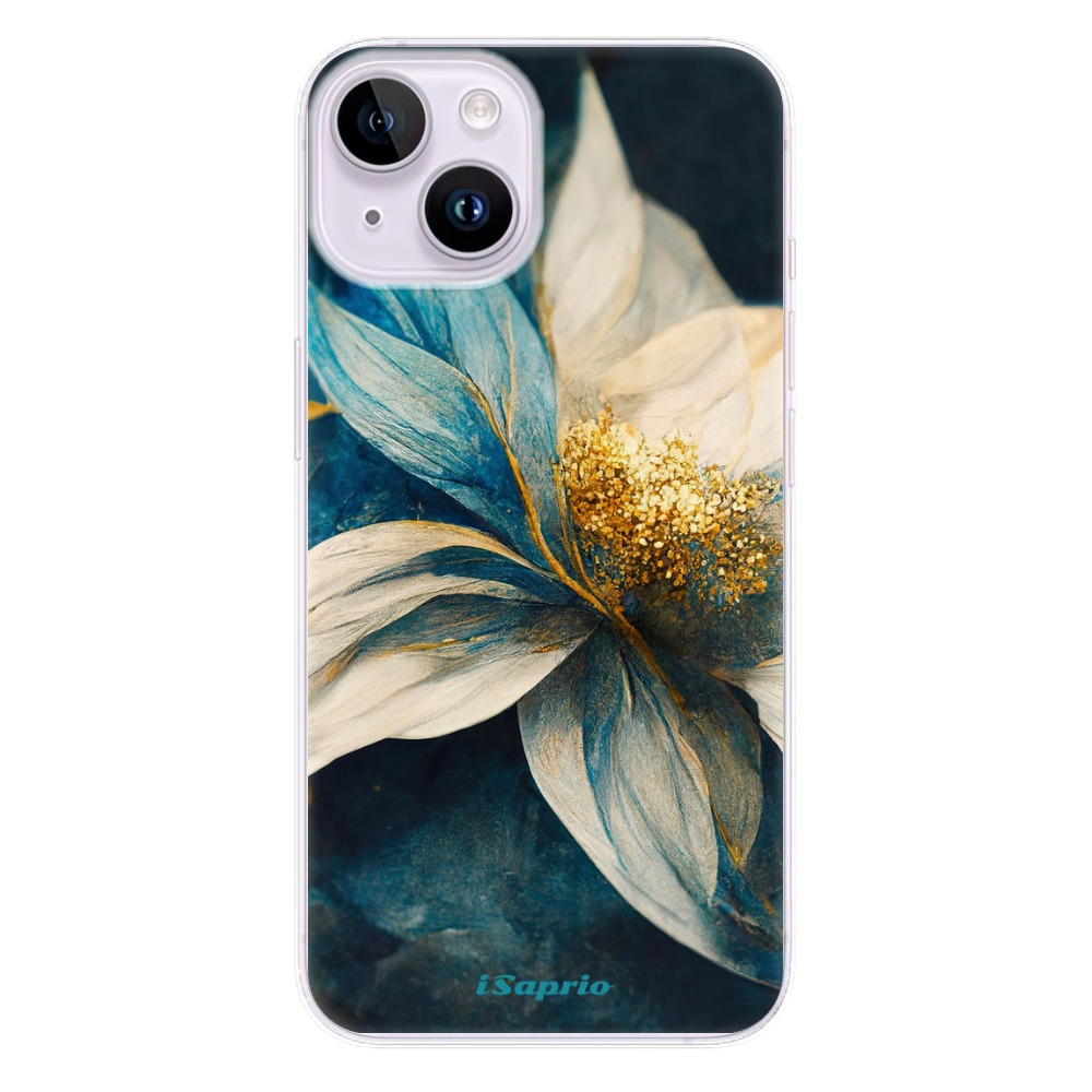 Odolné silikonové pouzdro iSaprio - Blue Petals - iPhone 14