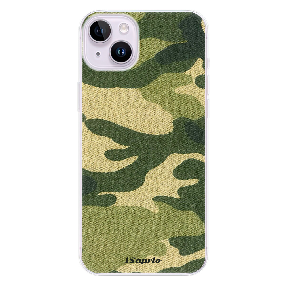 Odolné silikonové pouzdro iSaprio - Green Camuflage 01 - iPhone 14 Plus