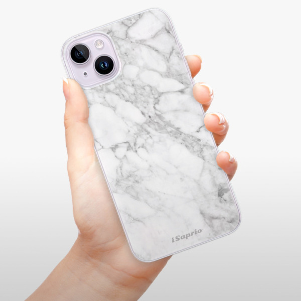 Odolné silikonové pouzdro iSaprio - SilverMarble 14 - iPhone 14 Plus