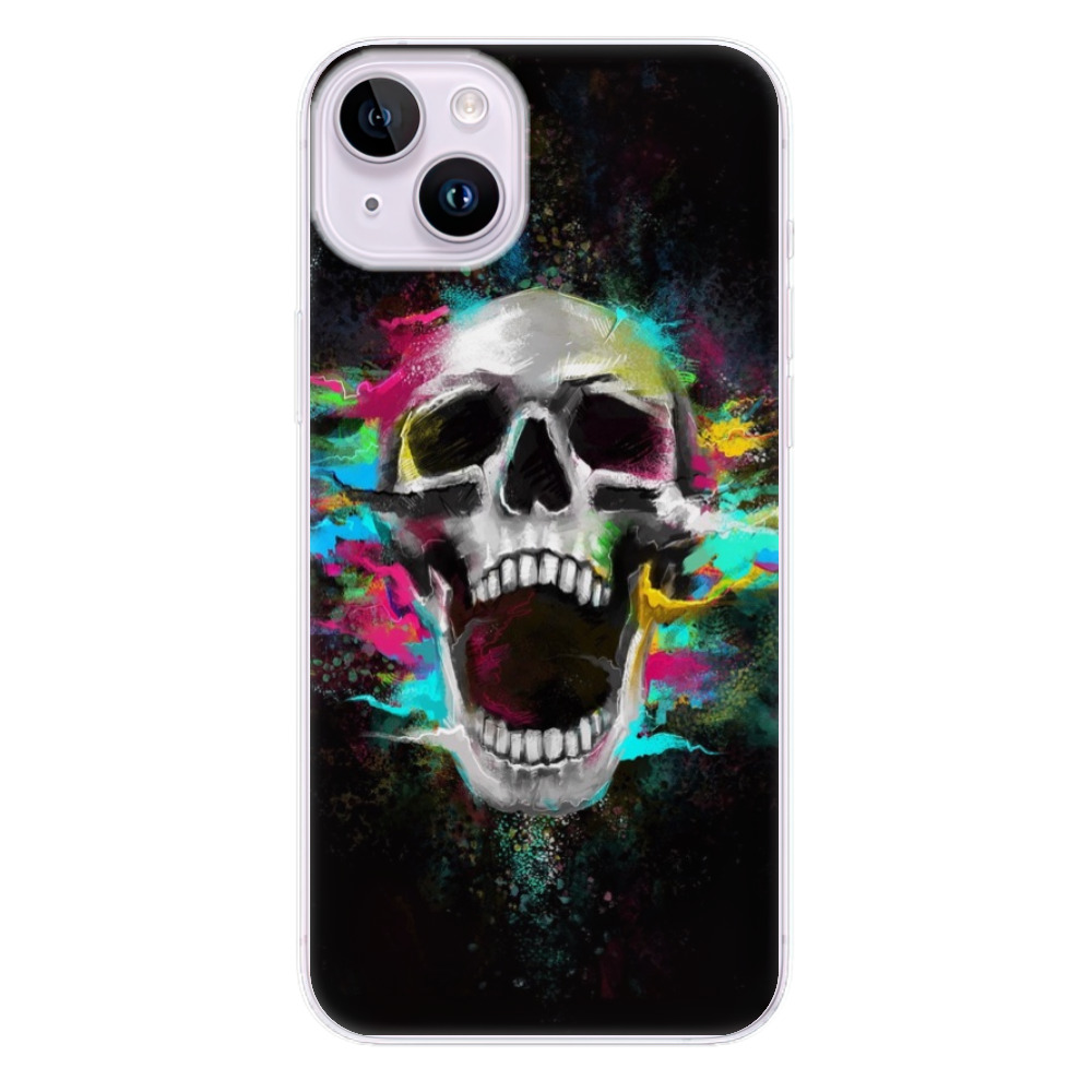 Odolné silikonové pouzdro iSaprio - Skull in Colors - iPhone 14 Plus