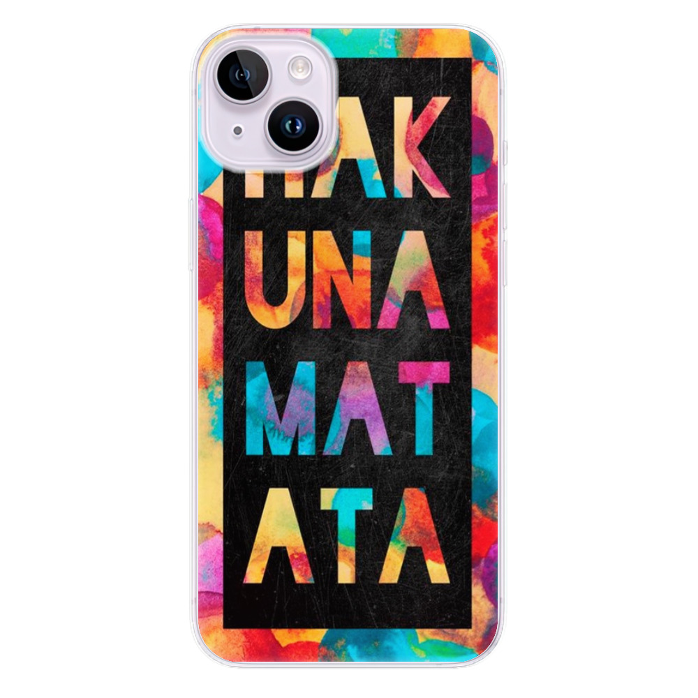 Odolné silikonové pouzdro iSaprio - Hakuna Matata 01 - iPhone 14 Plus