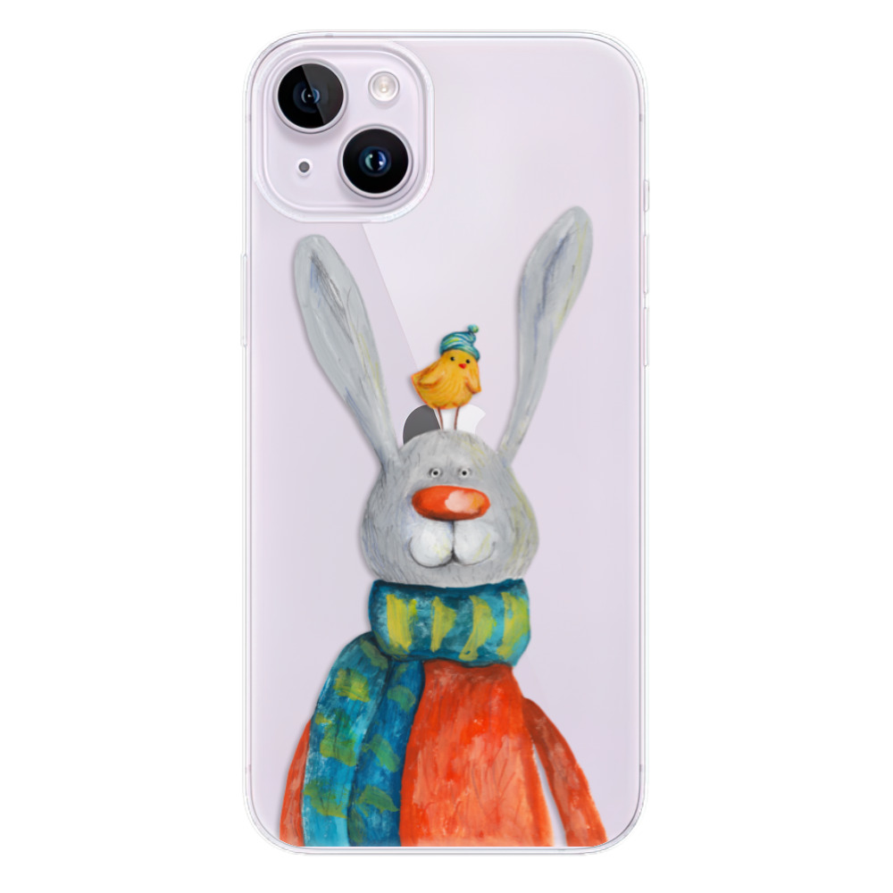 Odolné silikonové pouzdro iSaprio - Rabbit And Bird - iPhone 14 Plus
