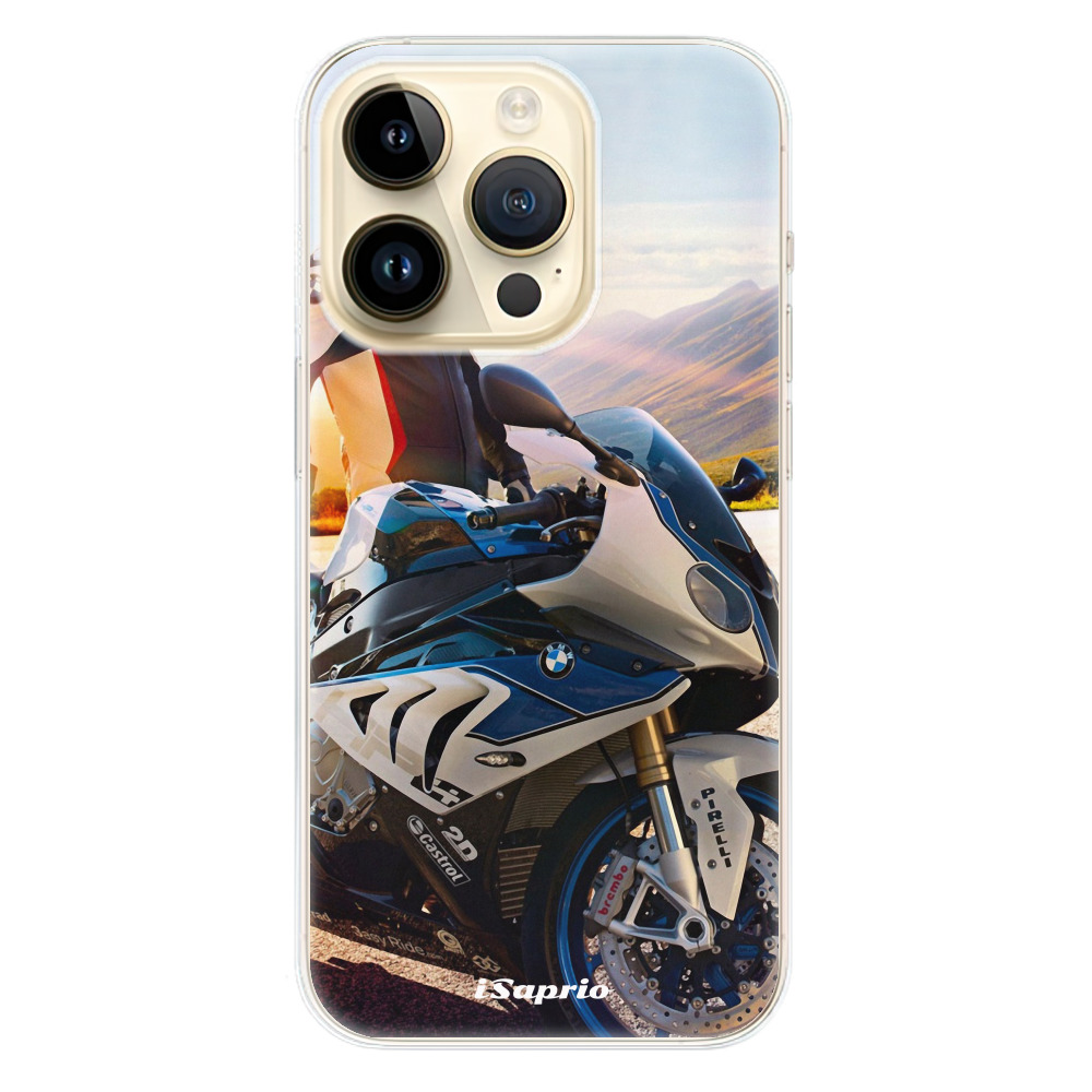 Odolné silikonové pouzdro iSaprio - Motorcycle 10 - iPhone 14 Pro