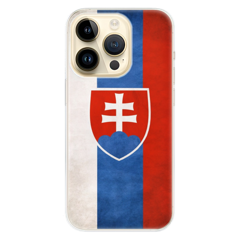 Odolné silikonové pouzdro iSaprio - Slovakia Flag - iPhone 14 Pro