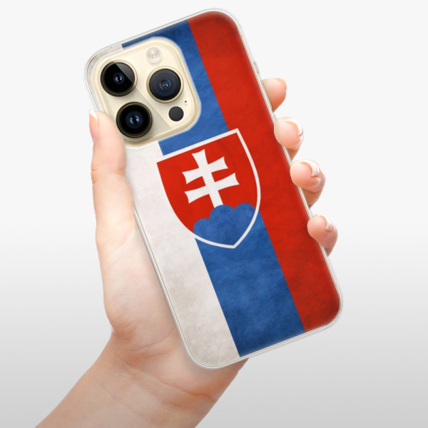 Odolné silikonové pouzdro iSaprio - Slovakia Flag - iPhone 14 Pro