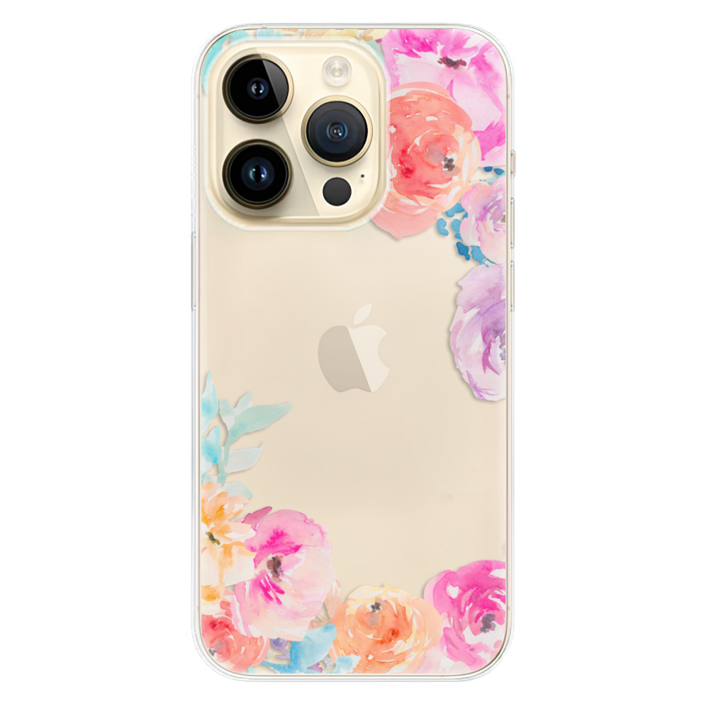 Odolné silikonové pouzdro iSaprio - Flower Brush - iPhone 14 Pro