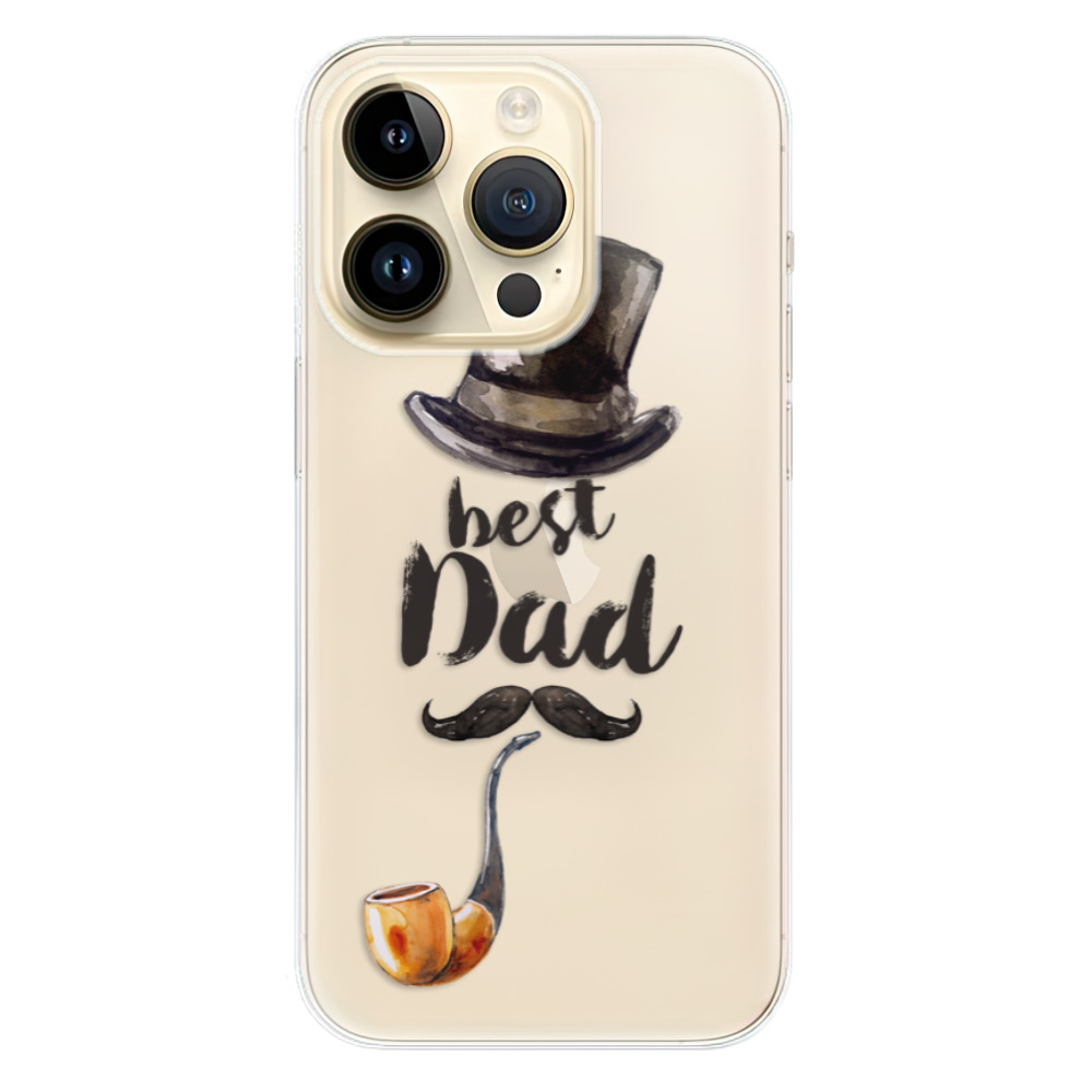 Odolné silikonové pouzdro iSaprio - Best Dad - iPhone 14 Pro