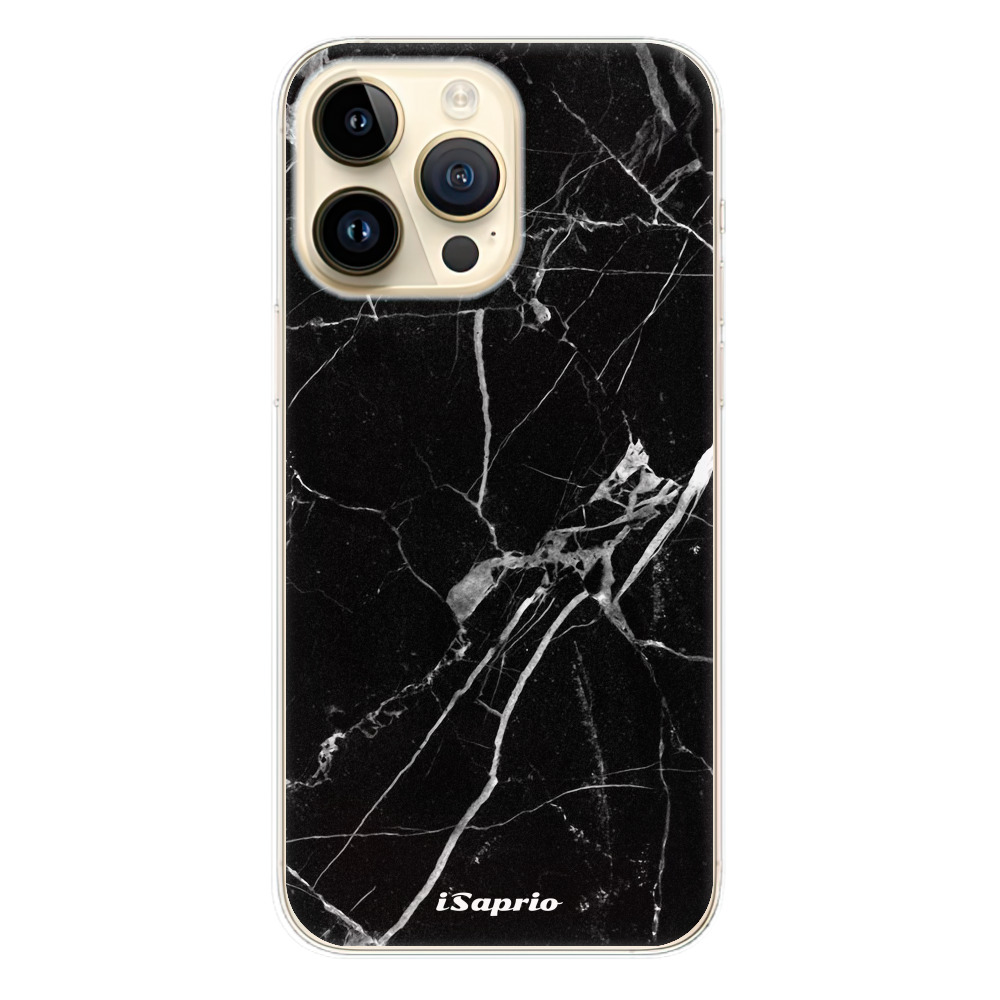 Odolné silikonové pouzdro iSaprio - Black Marble 18 - iPhone 14 Pro Max